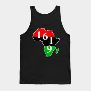 1619 Black History Month Africa Flag Tank Top